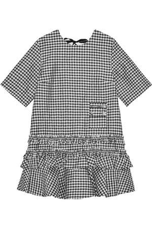Ganni Vestido con motivo de cuadros gingham