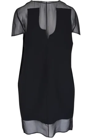 Khaite Vestido con panel traslúcido