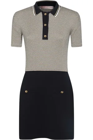 VALENTINO GARAVANI Vestido corto estilo playera tipo polo