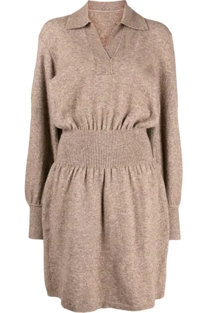 JNBY Vestido midi tejido de canalé