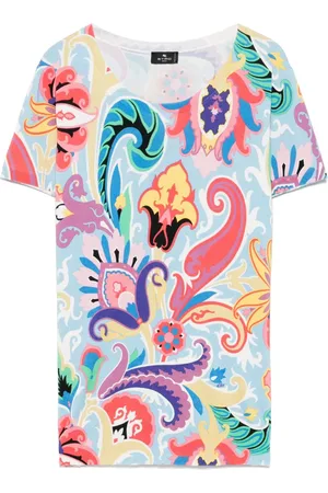 Etro Playera con estampado de cachemira