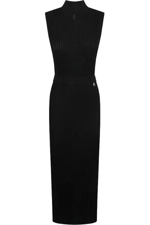 Elisabetta Franchi Vestido largo tejido de canalé