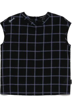AGNÈS B. Camiseta con motivo de cuadros
