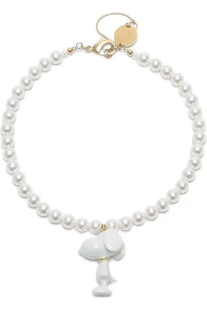 ANDRES GALLARDO Collar Snoopy & Pearls