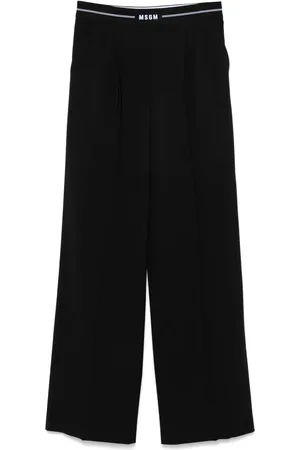 Msgm Pantalones con logo en la pretina