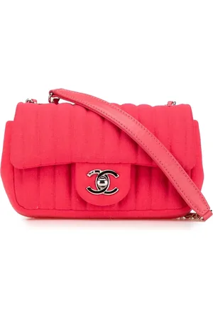 CHANEL Bolso de hombro Single Flap mini vertical acolchado de jersey 2016-2017