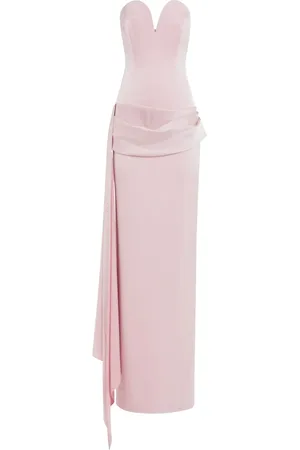 ALEX PERRY Vestido largo con diseño strapless