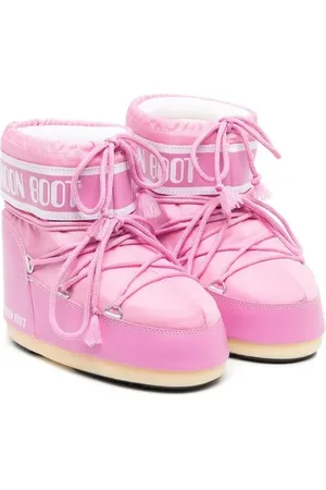Moon Boot Botines con agujetas y logo estampado