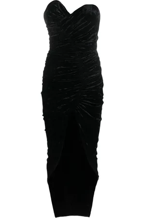 ALEXANDRE VAUTHIER Vestido de terciopelo con diseño strapless