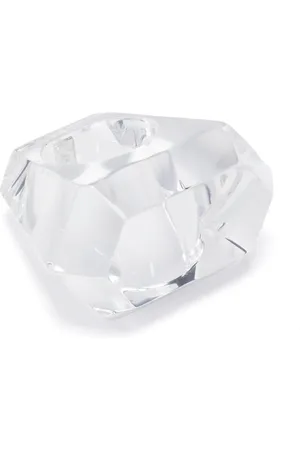 MONIES Anillo con diseño transparente
