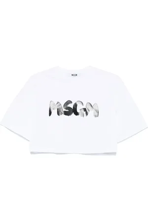 Msgm Playera con logo estampado