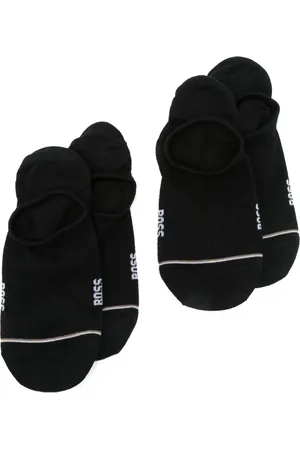 HUGO BOSS Juego de dos pares de calcetines con logo en intarsia
