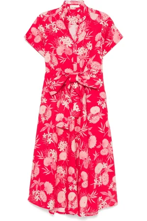 VERANDAH Vestido midi con estampado floral