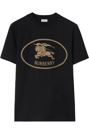 Burberry Camiseta de algodón con sello Knight
