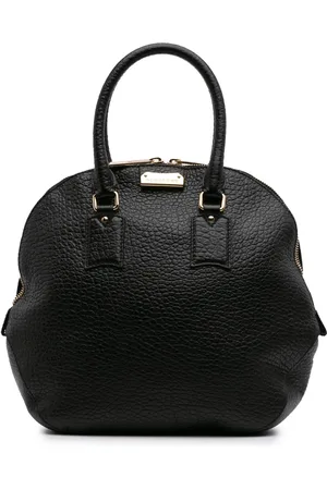 Burberry Bolso satchel Heritage Orchard Bowling grande de piel de becerro granulada 2000-2017