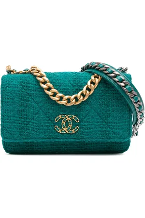 CHANEL 2019 Tweed 19 Wallet On Chain satchel