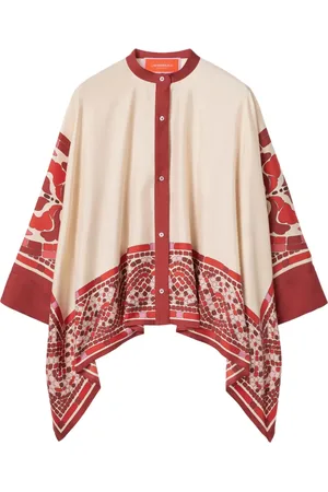 La DoubleJ Camisa de seda estilo mascada