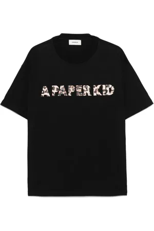 A PAPER KID Camiseta con logo estampado