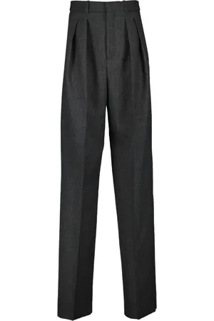 Saint Laurent Pantalones con dobladillo vuelto