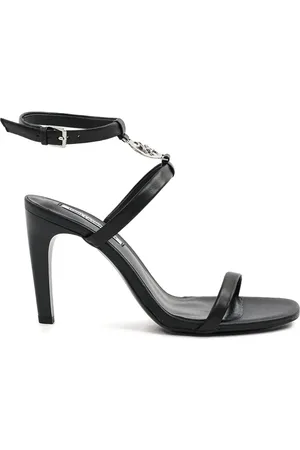 Karl Lagerfeld Sandalias con placa del logo y tacón de 90 mm