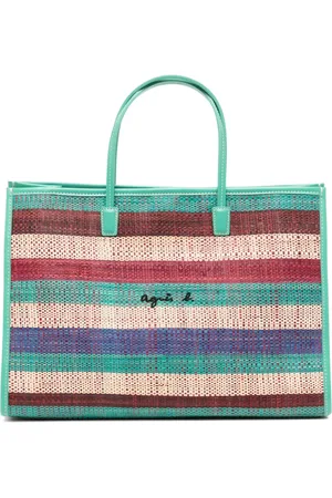 AGNÈS B. Tote de rafia