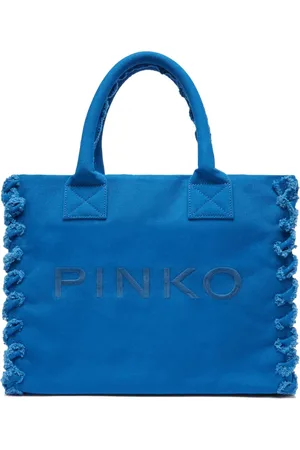 Pinko Bolsa de playa con logo bordado
