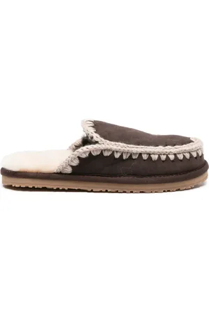 Mou Slippers con detalle sobrehilado
