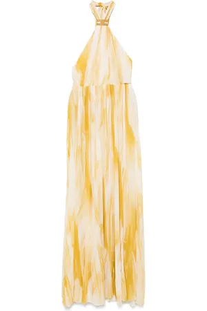 Elisabetta Franchi Vestido largo con estampado abstracto