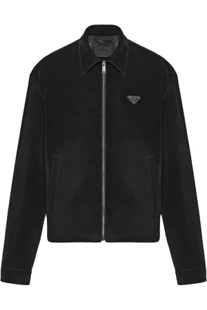 Prada Chamarra estilo blusón con logo triangular