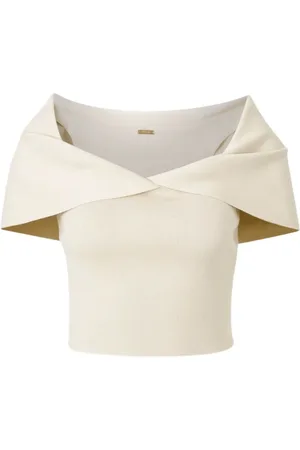 Cult Gaia Top tejido fino de canalé