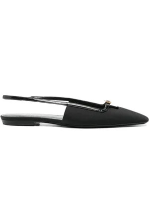 Saint Laurent Mules con detalle de hebilla y tira trasera