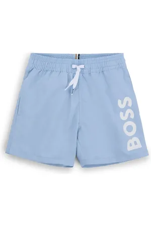 HUGO BOSS Shorts de playa con logo estampado