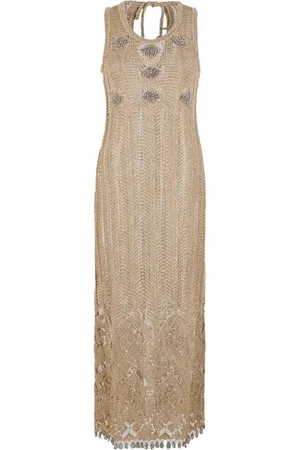 Paco rabanne Vestido midi de ganchillo