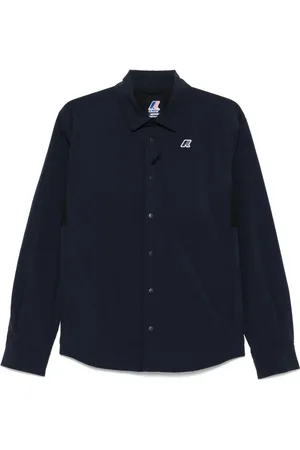 K-Way Logo-patch shirt jacket