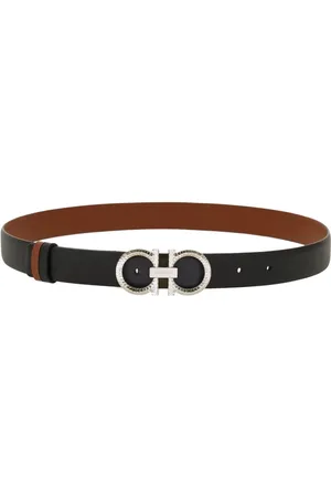 Salvatore Ferragamo Cinturón Gancini reversible con diseño ajustable