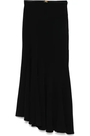 Elisabetta Franchi Falda midi con diseño asimétrico