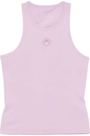 Marine Serre Camiseta con logo Moon