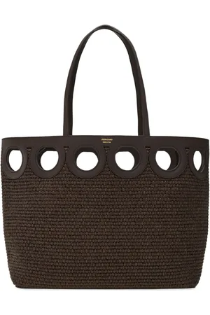 Salvatore Ferragamo Tote de rafia grande