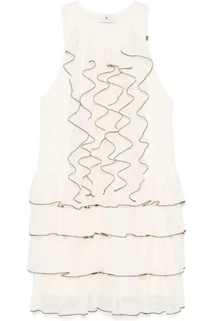 Elisabetta Franchi Vestido corto con volantes