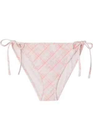 Burberry Bikini bottom con estampado de cuadros