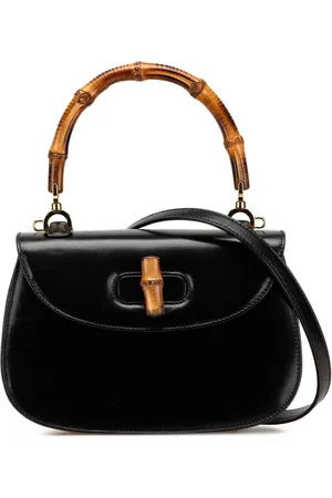 Gucci 20th Century Calfskin Bamboo Night satchel