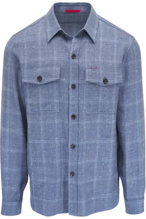 ISAIA Camisa con cuadros estampados