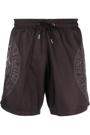 Philipp Plein Shorts de playa con logo estampado