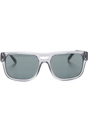 Emporio Armani Lentes de sol con armazón cuadrada y micas oscuras