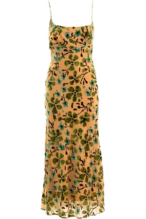 Staud Vestido midi con estampado floral