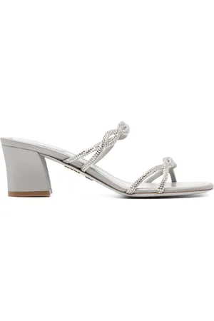 RENE CAOVILLA Sandalias con detalles de cristal y tacón de 55mm