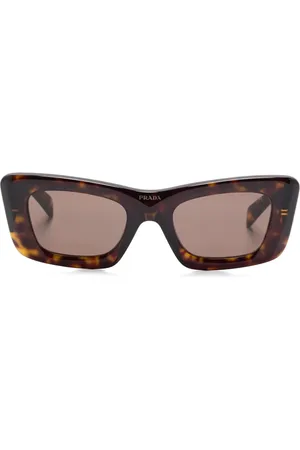 Prada Lentes de sol con logo triangular