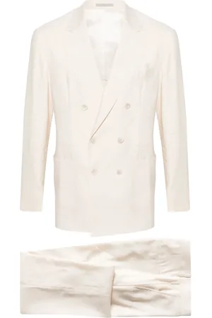 Brunello Cucinelli Traje con doble botonadura