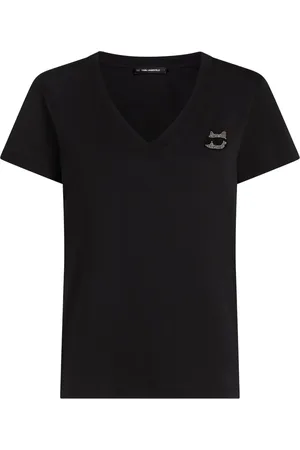 Karl Lagerfeld Playera Ikon con strass