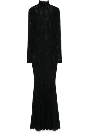 Norma Kamali Vestido de encaje floral